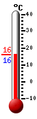 Currently: 16.0&deg;C, Max: 16.1&deg;C, Min: 16.0&deg;C